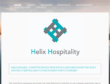 Tablet Screenshot of helixhotels.com